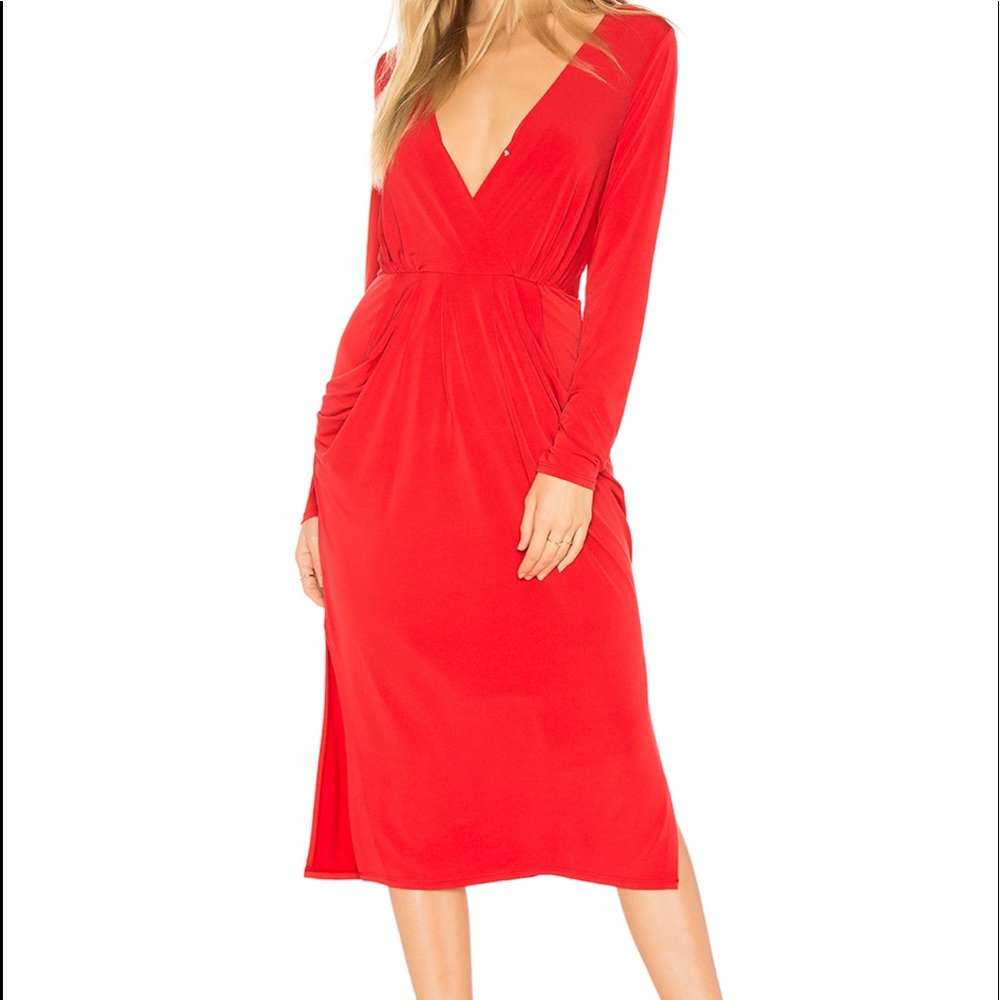 BCBGeneration deep V pocket dress size M NWT